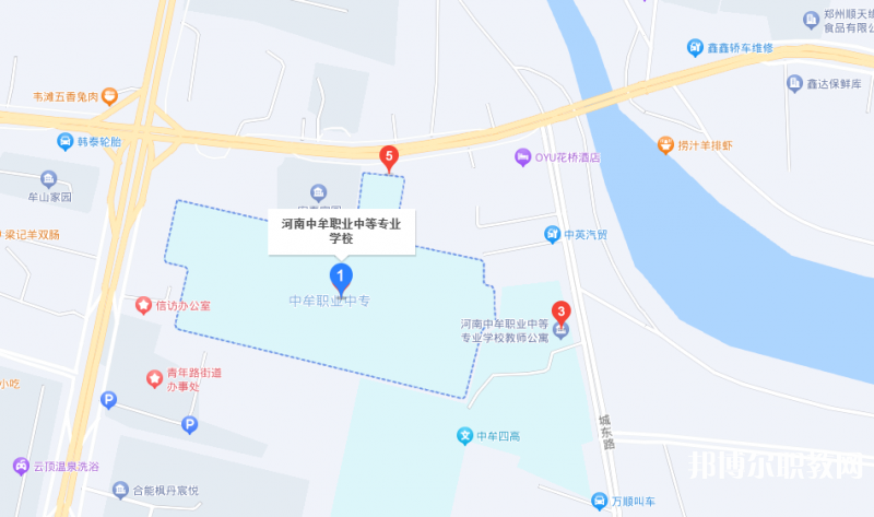 中牟縣職業(yè)中等專業(yè)學(xué)校地址，乘車路線