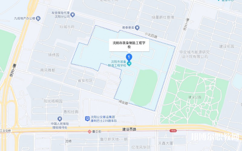 沈陽(yáng)市裝備制造工程學(xué)校地址，乘車路線